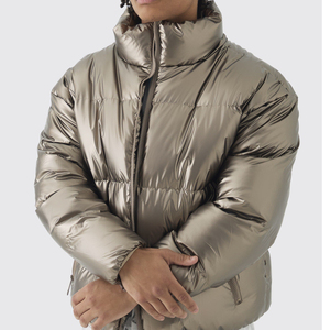 Veste matelassée personnalisée pour homme, veste d'hiver isolée et légère, approvisionnement en gros - Product Image 2