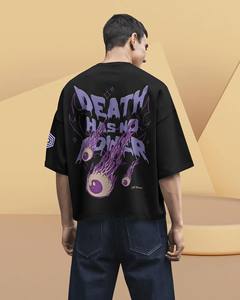 T-shirt de sueur en éponge française 100% coton pour hommes 300 GSM poids lourd surdimensionné pour le confort et le style - Product Image 4