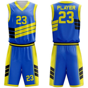 Conjunto de Uniforme de Baloncesto Personalizado con Impresión por Transferencia de Calor, Transpirable y de Alta Calidad - Camisetas sin Mangas y Pantalones Cortos de Poliéster 100% para Equipos - Product Image 4