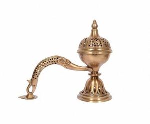Porte-encens en laiton de qualité supérieure, cadeau de festival, cadeau de mariage, brûleur d'encens en laiton artisanal à bas prix - Product Image 5