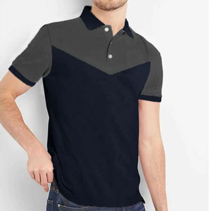 T-shirt à manches courtes à séchage rapide pour hommes Polo solide, impression de broderie personnalisée - Product Image 1