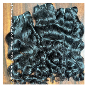 Cheveux en vrac Cheveux alignés avec cuticules bouclées naturelles Extension en vrac vierge humaine de qualité supérieure Cheveux alignés avec des cuticules brutes - Product Image 5