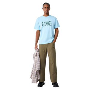 Camiseta para hombre con estampado de algodón 100% personalizado con logotipo personalizado y color de secado rápido y cuello redondo transpirable de corte regular - Product Image 1