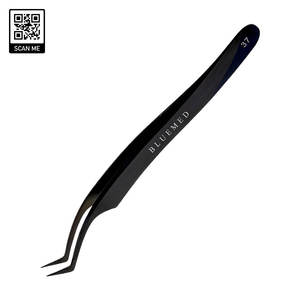 แหนบต่อขนตาสแตนเลสความแม่นยำสูง แบบตรงและโค้ง สำหรับแยกขนตา ต่อขนตา ป้องกันแม่เหล็ก ใช้งานสะดวก - Product Image 3