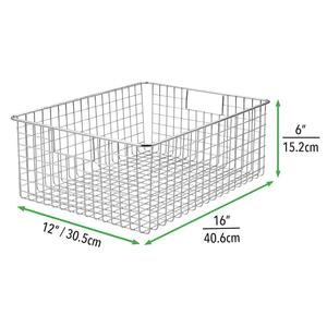 Hot Selling Wire Mesh Fruits <b>Basket</b> with Metal <b>Handle</b> Vegetables Groceries <b>Baskets</b> for Kitchen Storage Organizer - Product Image 4
