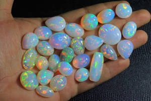 Pierre précieuse d'opale naturelle Welo pierres d'opale de feu grande taille 10-20 carat mélange forme opale pierres précieuses lot lisse poli - Product Image 3