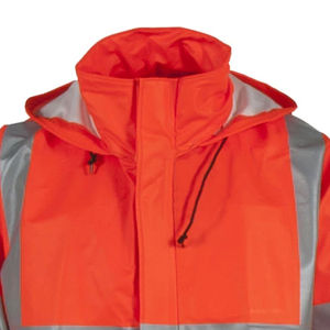 Top Class Fashioned Adjustable waterproof Hi-vis Safety Jacket windproop top Trending <b>Reflective</b> <b>Fabric</b> Hi-vis Safety Jacket - Product Image 2