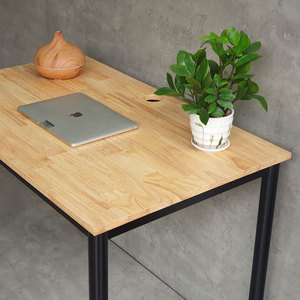 OMA HBOM001 Series 100x60cm Natural Wood <b>Computer</b> <b>Desk</b> Simple Style Laptop Table with Storage for Home Office or Bedroom - Product Image 6