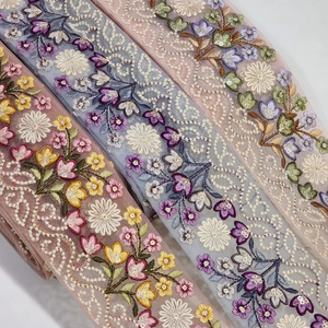 Low Price Cotton French Guipure Embroidery Lace <b>Fabric</b> Lace Accessories for Dresses Flower Decoration - Product Image 1