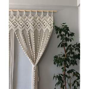 Décoration murale bohème en macramé de haute qualité, rideau en coton, style Noël, rideau suspendu pour chambre à coucher - Product Image 2