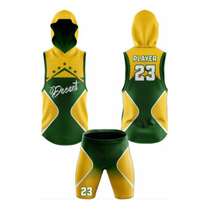 Tenues de football américain 7v7 personnalisées 100 % polyester imprimées par transfert thermique, respirantes, légères et anti-humidité - Product Image 6