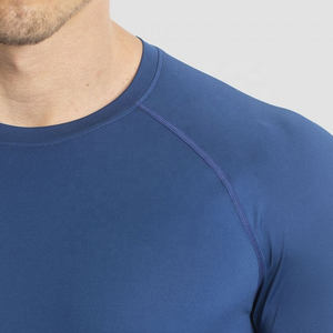T-shirts pour hommes personnalisés, vêtements de sport ajustés, commande en gros, qualité d'exportation, t-shirts de musculation à manches courtes ajustés pour hommes - Product Image 4