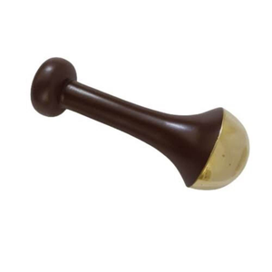 Masseur Kansa à double usage, écologique, avec manche en bois pour le visage et le dos, forme ovale pour le soulagement du stress - Product Image 3