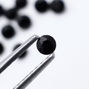 พลอยสีดำธรรมชาติ25ชิ้นเจียระไนทรงกลมขนาด3มม. อัญมณีหนา2มม. 2.55กล็อค - Product Image 2