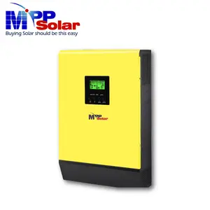 HV V2 6048-T inverter tenaga surya, inverter tenaga surya hibrida mppsolar 6000w 48v 230v tinggi PV 500v output AC ganda arus pengisian daya maks 120A