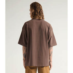 Camiseta con estampado de logotipo personalizado para hombre, ropa de calle de calidad hermosa, camiseta de gran tamaño gris con hombros caídos y lavado con ácido - Product Image 4