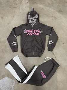 Conjunto Deportivo de Alta Calidad 2025 con Logotipo Personalizado, Sudadera con Capucha y Pantalones Deportivos para Hombre - Product Image 3