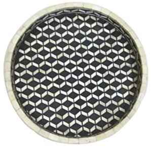 ถาดฝังกระดูกทรงกลมที่ทันสมัยสำหรับโต๊ะกาแฟที่ทันสมัยและของตกแต่งบ้านสำหรับงานแต่งงานและงานดิวาลีในราคา - Product Image 2