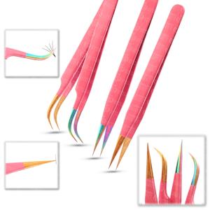 Pince à épiler professionnelle de haute précision préhension lisse tension équilibrée sans glisser les cils de ramassage - Product Image 2