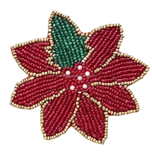 แผ่นรองแก้วลายดอกไม้ประดับลูกปัดทำมือ ดีไซน์หรูหรา สีม่วงไฮเดรนเยีย สำหรับตกแต่งบ้านและโต๊ะอาหาร - Product Image 6