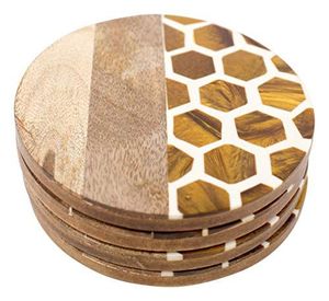 Hot Selling <b>Wood</b> and Metal Coasters <b>Mats</b> Custom Tableware <b>Mats</b> and Pads Wedding <b>Table</b> Decor Coasters Office Coffee Dining Party - Product Image 5