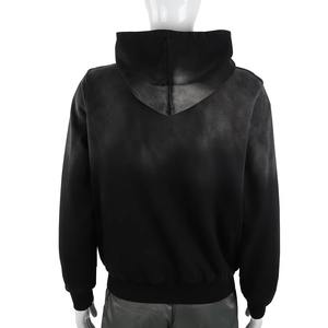 เสื้อฮู้ดปักลายแบบไม่มีกระเป๋าผ้าฟรนซ์เทอร์รี่460ผ้าฝ้าย GSM 100เปอร์เซ็นต์โลโก้ออกแบบได้ตามต้องการ - Product Image 2