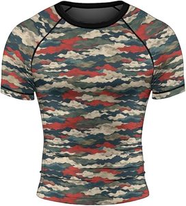 OEM Short Sleeve <b>Rashguard</b> Custom <b>BJJ</b> Compression Shirt for Jiu Jitsu and MMA Quick Dry and Breathable - Product Image 1
