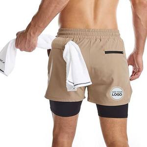 <b>Men's</b> 2 in 1 Athletic Quick Dry <b>Shorts</b>,Running Lightweight,Sweat Wicking Gym Workout Elastic <b>Shorts</b> - Product Image 3