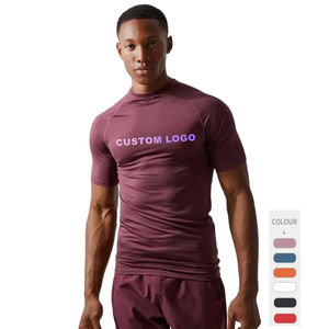 Camisetas de compresión de entrenamiento para hombre, gimnasio, atletismo, correr, secado rápido, transpirable, capa base que absorbe la humedad - Product Image 3