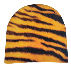 Bonnet en tricot jacquard à la mode pour femmes Bonnet imprimé sur toute la surface avec logo Fabricant de bonnets personnalisés à sublimation - Product Image 1