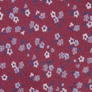 Bar III Men's Regular Size Penrose Skinny Floral <b>Tie</b> Blue Jacquard Style Printed Embroidered Made <b>Polyester</b> Cotton Silk Wool - Product Image 3