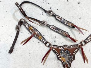 Kaamkaaj KKJ01 - Arnés de Piel Genuina y Metal Estilo Western con Hebilla de Liberación Rápida, Ajuste Regular para Principiantes en Equitación - Product Image 2