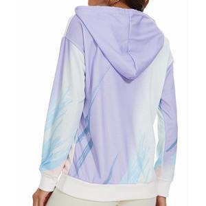 Sweat à capuche / pull imprimé par sublimation pour femmes, vêtements d'extérieur pour la saison hivernale, OEM, pour femmes - Product Image 2