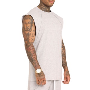 Men's Wear Plus Size Breathable Fashionable Plain Knitted Singlet Cut Out Vest Fitness Streetwear <b>Reflective</b> Vintage Tank <b>Top</b> - Product Image 1