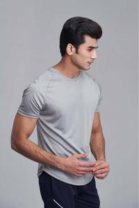 T-shirts OEM à prix d'usine bon marché pour hommes T-shirts de haute qualité T-shirt respirant de couleur grise - Product Image 2