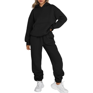 Lightweight Women Tracksuit in Winter With Solid Color <b>Plus</b> <b>Size</b> Comfortable and Breathable Women Tracksuit - Product Image 1