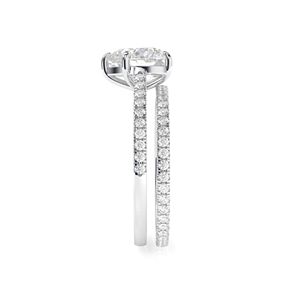 ชุด1.50สำหรับผู้หญิงชุดสำหรับเจ้าสาวประดับเพชรไร้สีตัดเป็นรูปหัวใจ - Product Image 5