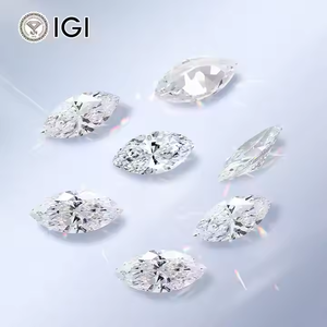 IGI certificado Marquise Cut VVS2 claridad F Color lujo personalizado anillo tachuelas pendientes colgantes laboratorio cultivado diamante CVD piedra - Product Image 1