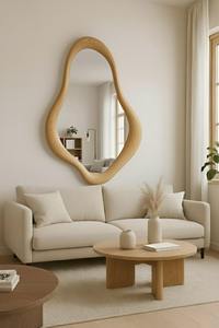 Best Quality Natural Wood Frame <b>Wall</b> <b>Mirror</b> for Home Office Hotel Use and Interior Decoration Available at Best Price From India - Product Image 6