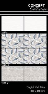 Azulejos de cerámica impresos digitales de 8mm de espesor 300x450mm del fabricante indio líder Azulejos de pared antideslizantes de diseño magnífico - Product Image 3