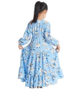 Traditionnel Islamique Filles Abayas Hijab Robe Longue Abaya Imprimé Conception Musulman Casual Prières Filles Hijab Abayas - Product Image 2