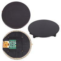 Écran tactile en verre 2.5D rond de 3,4 pouces Kingtech OEM 800x800 pour panneaux de commande de maison intelligente, module LCD à cadre ouvert