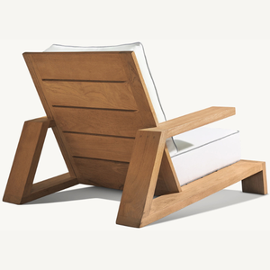 เฟอร์นิเจอร์เก้าอี้เดี่ยวสำหรับสไตล์โมเดิร์นกลางแจ้งพร้อมที่พักแขนเหมาะสำหรับการพักผ่อนบนระเบียงบ้าน - Product Image 3