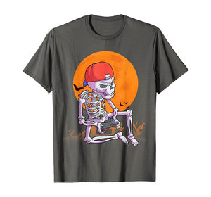 Dernière goutte épaule surdimensionné hommes Halloween Vintage t-shirts hommes sérigraphié haute qualité sonnerie Halloween hommes t-shirts - Product Image 4