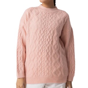 Suéteres de alta calidad de fabricante profesional, ropa informal, suéteres de punto para mujer, cuello en V, respiradero de algodón de punto - Product Image 5