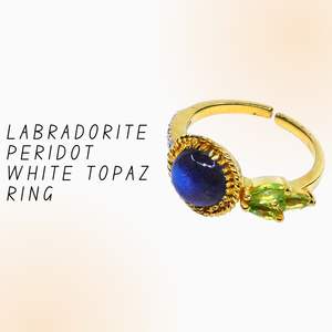 Anillo Clásico de Plata de Ley 925 Chapado en Oro con Topacio Blanco para Boda - Product Image 5