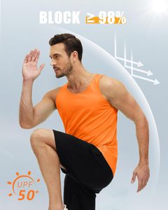 <b>Men's</b> UPF 50+ Breathable Tank Top Quick Dry Summer Workout Muscle Sleeveless <b>Shirts</b> for <b>Swim</b> Beach Bodybuilding Knitted Weaving - Product Image 2