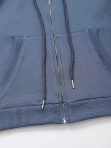 Conjunto de Pantalones Acampanados con Cordón y Chaqueta Corta Informal Sólida de Otoño para Mujer, Estilo Deportivo con Capucha y Cremallera, Largo hasta la Rodilla - Product Image 6