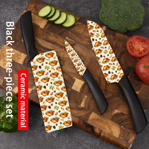 Juego de Cuchillos de Chef de Cerámica de 3 Piezas con Mango de Plástico, Aptos para Lavavajillas, para Negocios de Restaurantes, Precio de Fábrica, Entrega Rápida, Gran Venta - Product Image 3