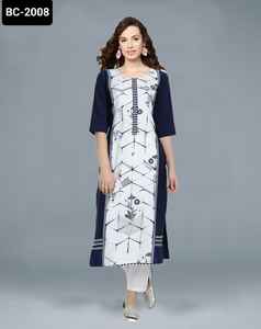 Estilo indio y pakistaní Precio bajo Besy Quality Kurtis para mujeres Diseñador Wndian Plazzo Girls Vestido tradicional indio - Product Image 4